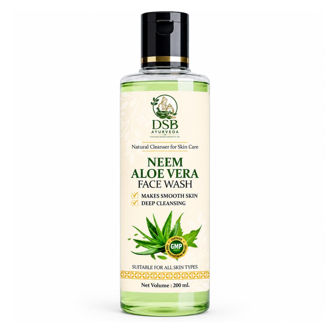 DSB AYUURVEDA Neem Face Wash for Acne-Prone Skin| Anti-Acne Cleanser | Neem-Powered Formula | Deep Cleansing & Oil Control | Paraben-Free | Suitable for All Skin Types | 200 ml